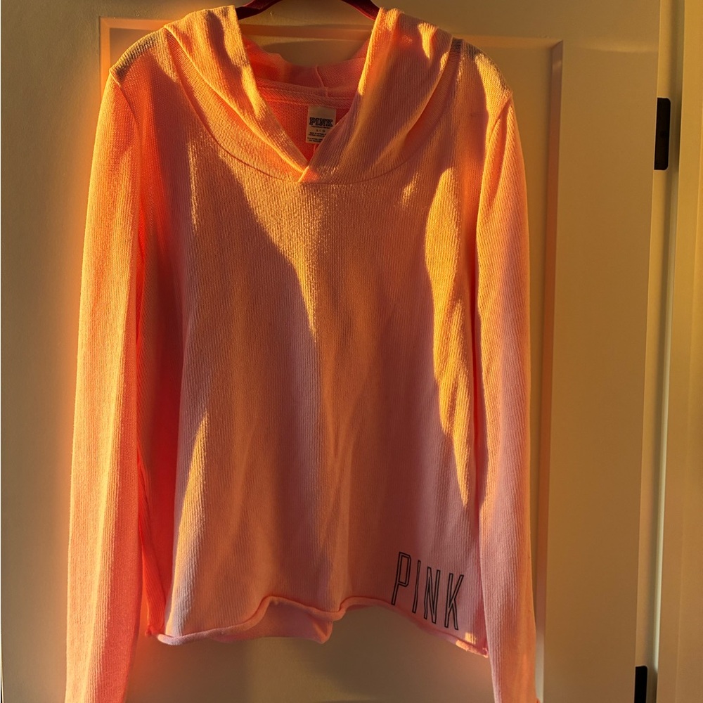 PINK Victoria's Secret V-Neck Sweater in Light Pink